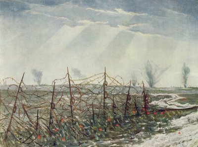 Da una trincea di prima linea, da Artisti britannici al fronte, Continuazione del fronte occidentale, 1918 da Christopher Richard Wynne Nevinson